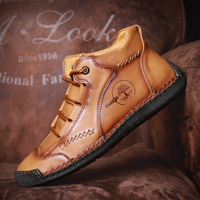 Chaussures cuir respirantes