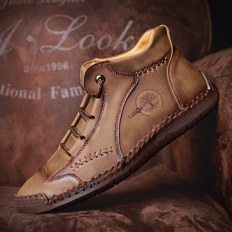 Chaussures cuir respirantes
