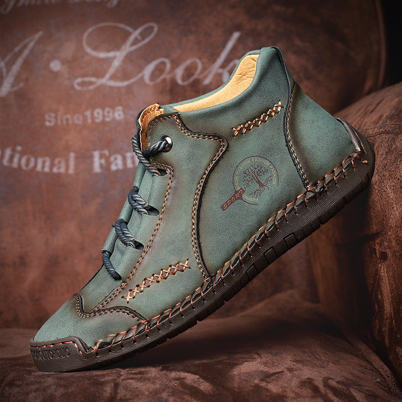 Chaussures cuir respirantes