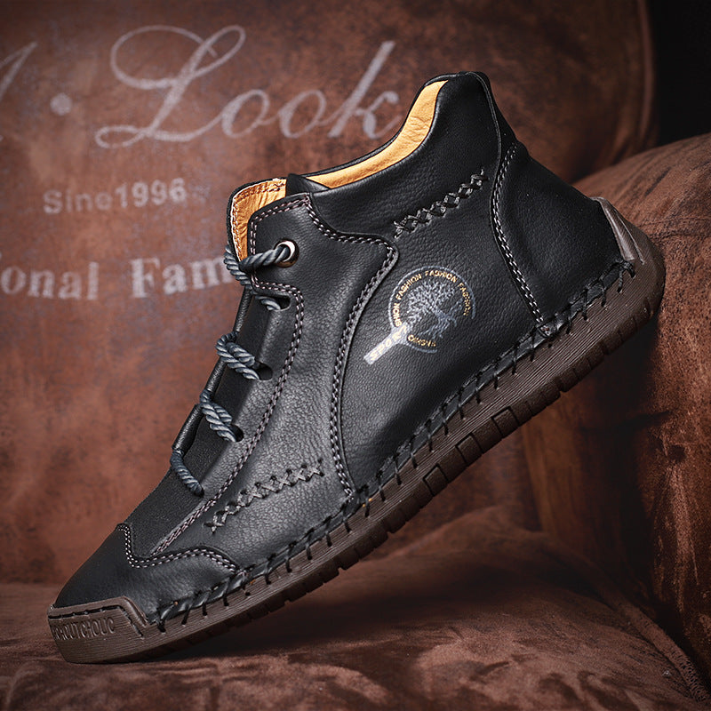Chaussures cuir respirantes