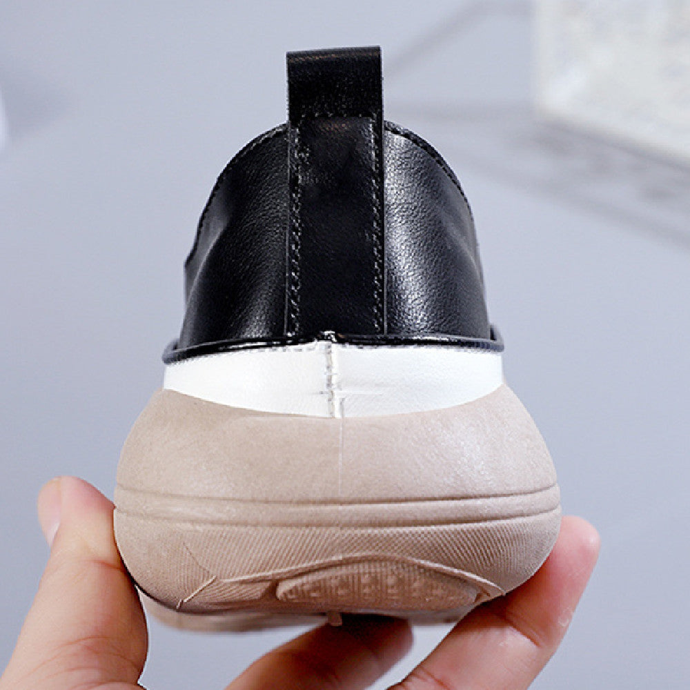 Chaussures cuir compensées