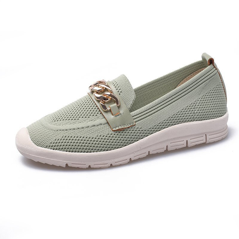 Mocassins confort tressés
