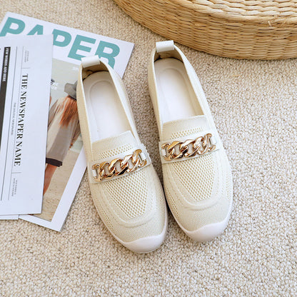 Mocassins confort tressés
