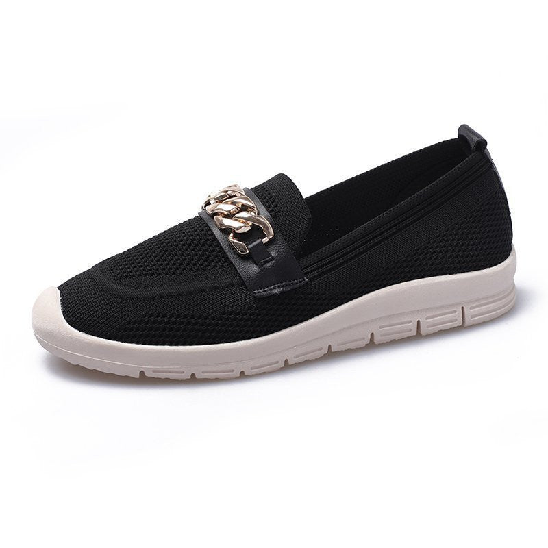 Mocassins confort tressés