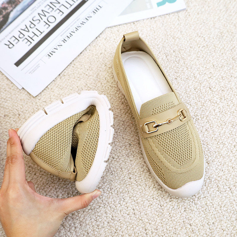 Mocassins confort tressés