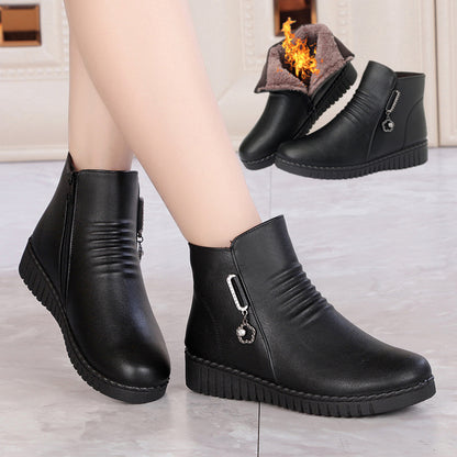 Bottines antidérapantes coton