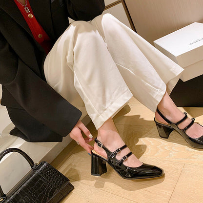 Cuir talon épais