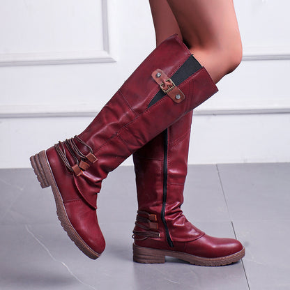 Bottes Chevalier Talon Épais