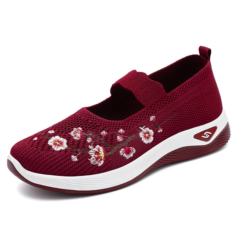 Chaussures brodées respirantes