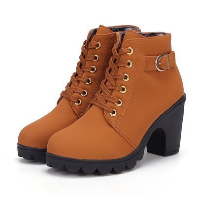 Bottines à Talon Épais
